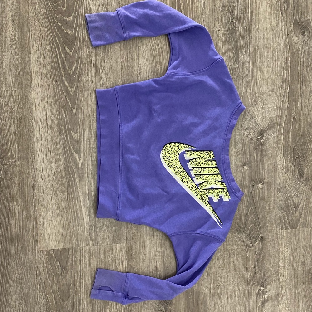 Purple Crop sweatshirt - Nike girls size small